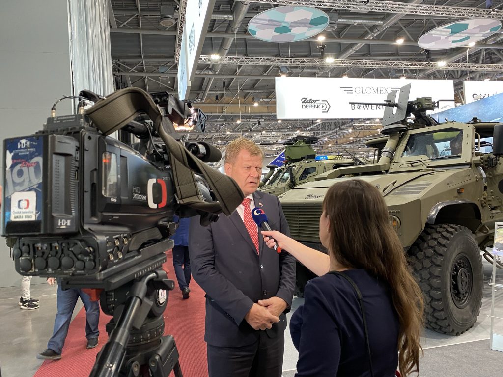 Chairman of the Board of Directors of ZETOR DEFENCE Army Gen. Ret. Josef Bečvář in an interview for Czech Television.