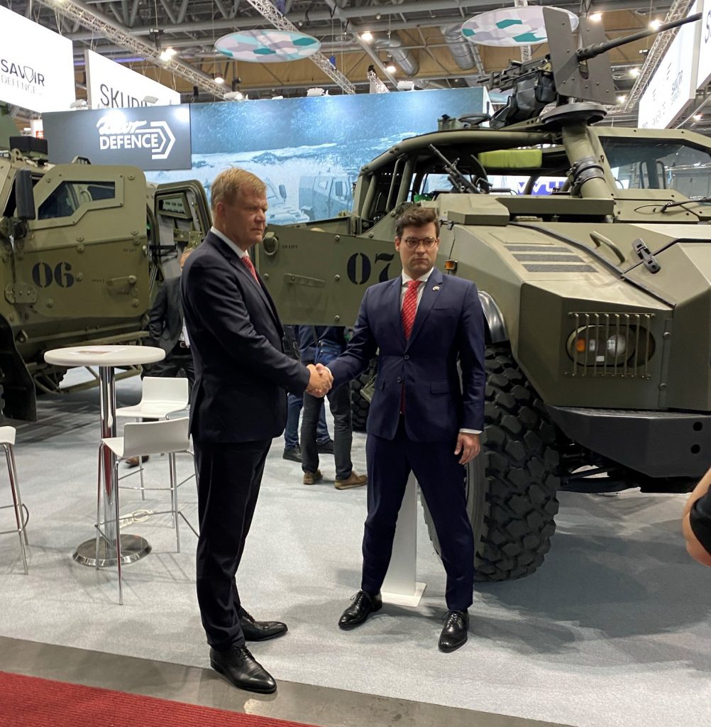 Chairman of the Board of Directors of ZETOR DEFENCE, Army General  Ret.Josef Bečvář (left) and CEO of ZETOR Engineering Filip Šoka.